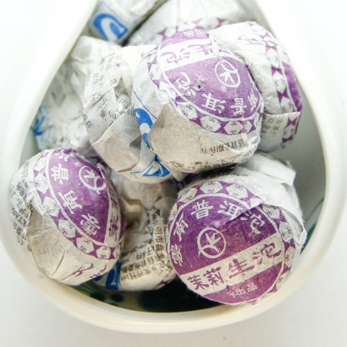 Мини То с жасмином Шен Пуэр 茉莉迷你生沱