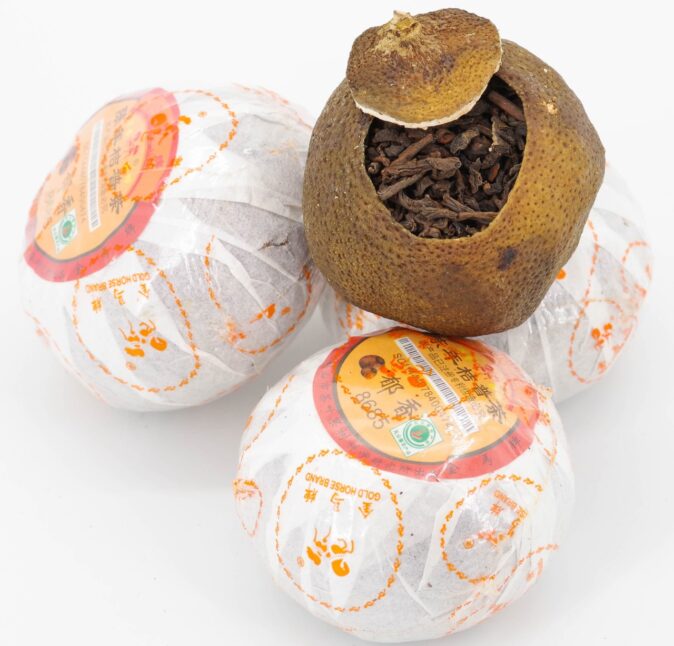 пуэр в мандарине